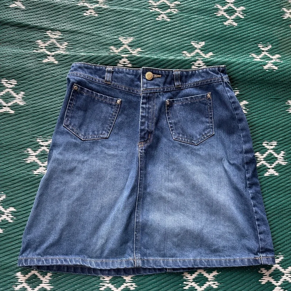 Old Navy Vintage Y2K Jean Skirt 100% Cotton Girls Size 16